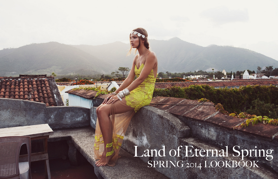 La firma estadounidense "For love and lemons", de ropa para chicas, se inspiró en Guatemala para crear su colección "Primavera 2014". (Foto: For love and lemons)&nbsp;