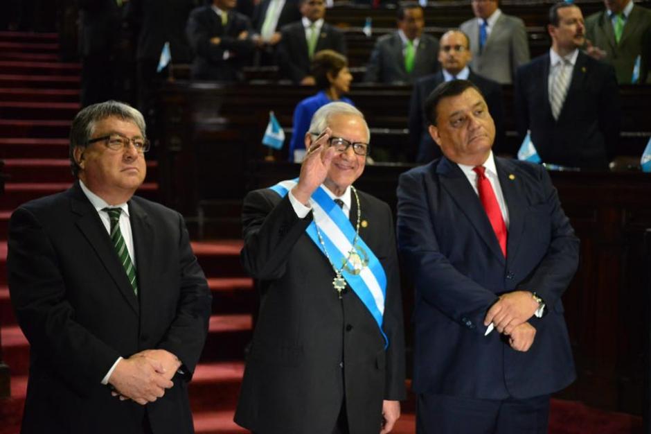 Alejandro Maldonado tomó juramento en el Congreso de la República como nuevo Presidente de Guatemala. &nbsp;(Foto: Jesús Alfonso/Soy502)