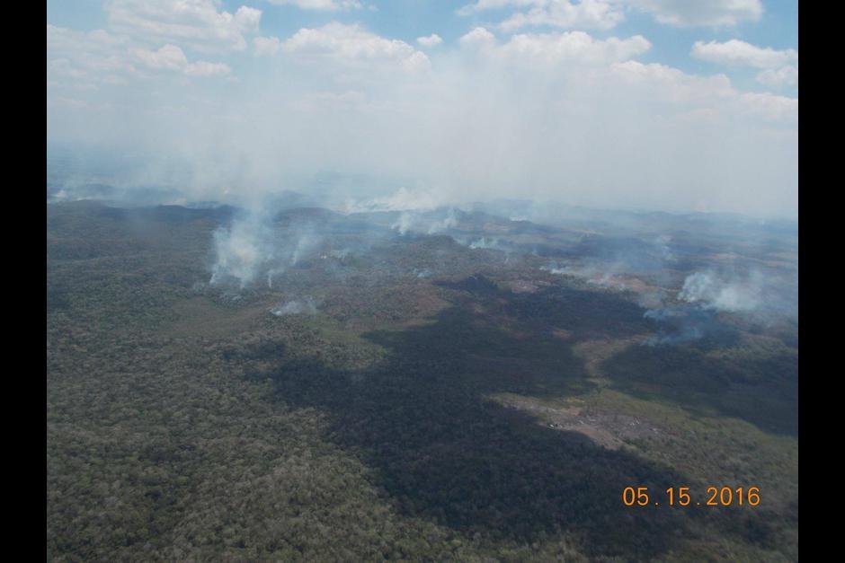 Hasta el momento se han registrado 164 incendios en Petén. (Foto: Cortesia de Matilde Ivic)