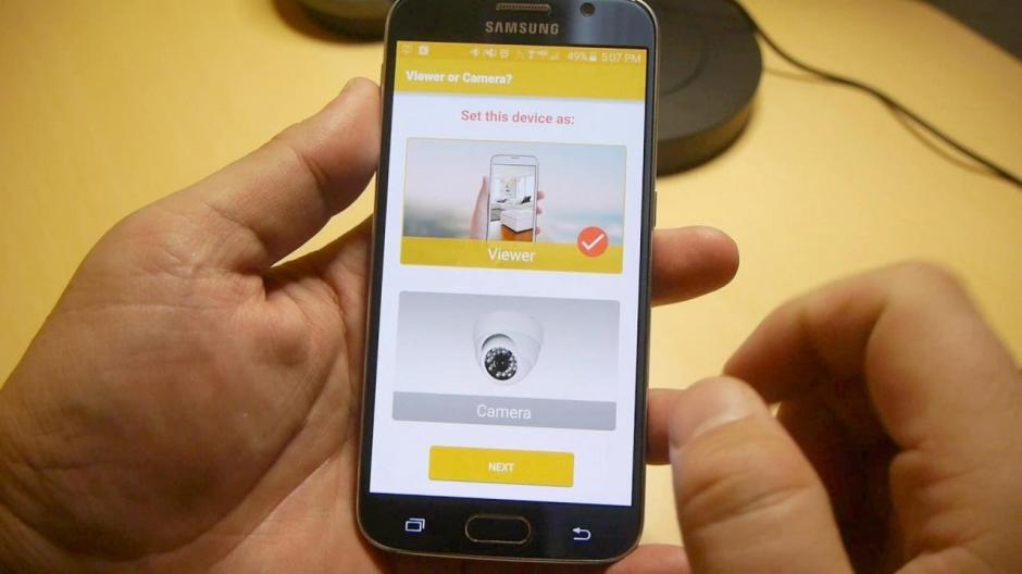 Una simple aplicación puede convertir tu teléfono en una cámara de seguridad o un monitor para el cuarto de tu bebé. (Imagen: Captura de pantalla)