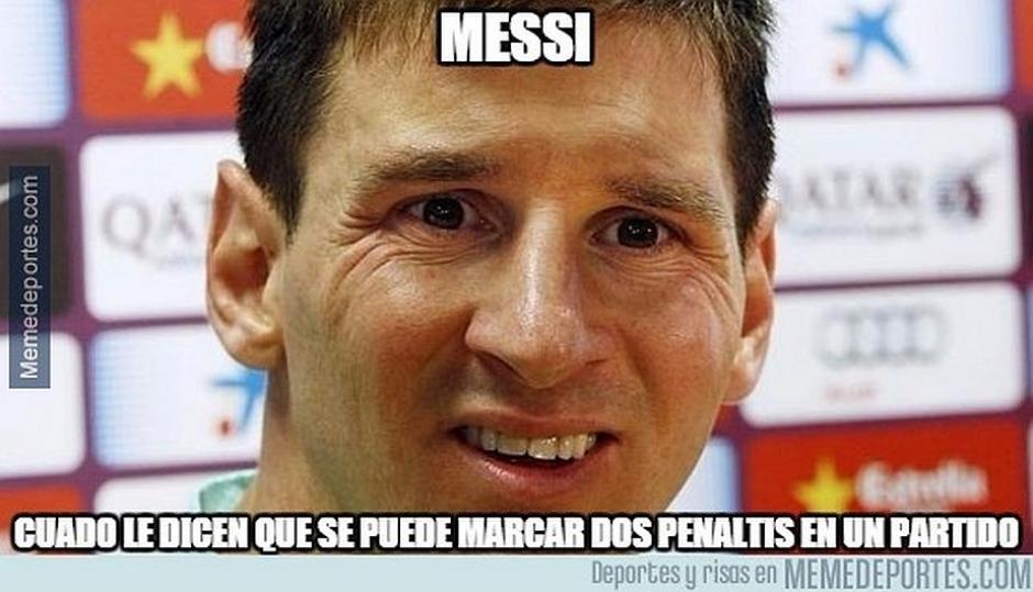 Messi falló un penal de dos que tuvo este domingo ante el Levante. &nbsp;(Foto: MemeDeportes.com)&nbsp;