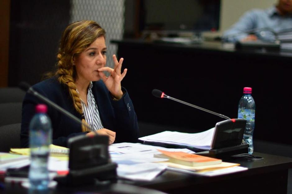 La ex intendente de aduanas, Claudia Méndez rindió su primera declaración, la que duró más de 6 horas. &nbsp;(Foto: Jesús Alfonso/Soy502)&nbsp;