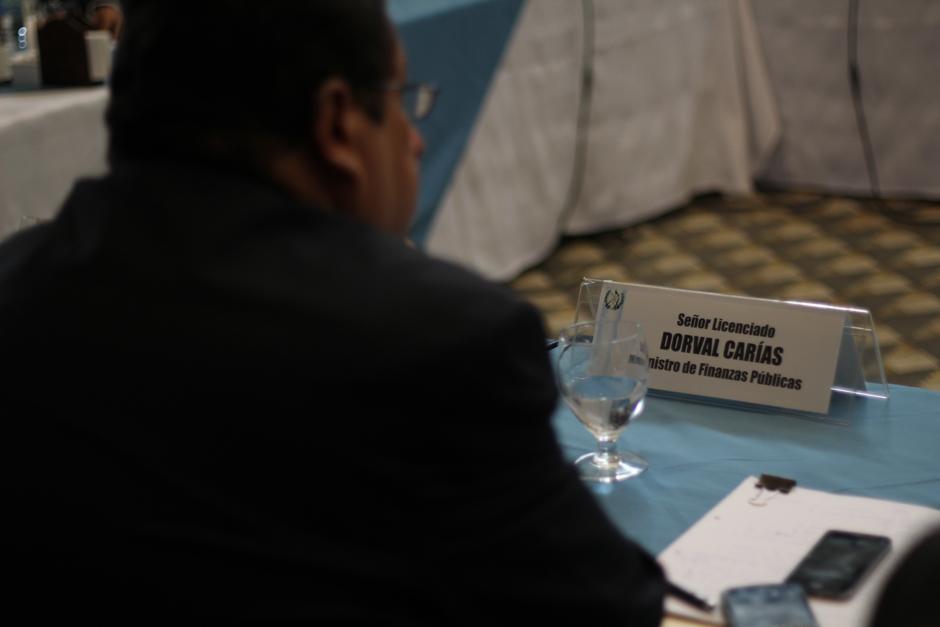 Dorval Carías, ministro de Finanzas, se desligó este martes de realizar cualquire cambio al Proyecto de Presupuesto para el próximo años resaltando que solo realizarán una asesoría. (Foto: Alexis Batres/Soy502)