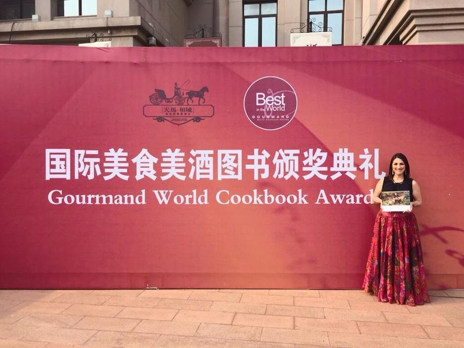 La chef guatemalteca Mirciny Moliviatis destacó en China con su libro. (Mirciny Moliviatis)