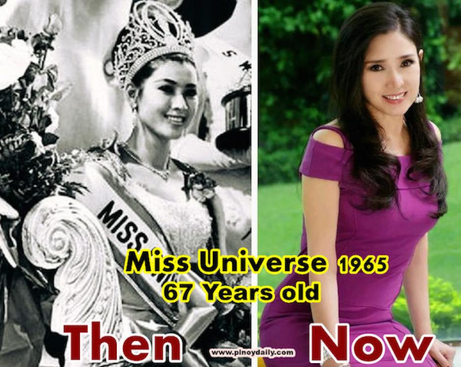 La Miss Universo en 1967 y en la actualidad.