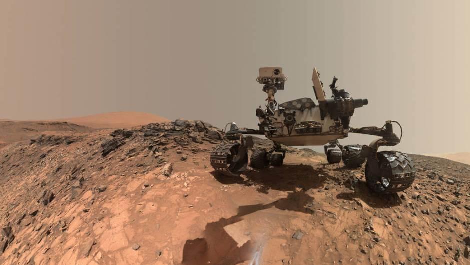 El robot logró capturarse a sí mismo mientras efectuaba trabajos de investigación en Marte. (Foto: NASA)