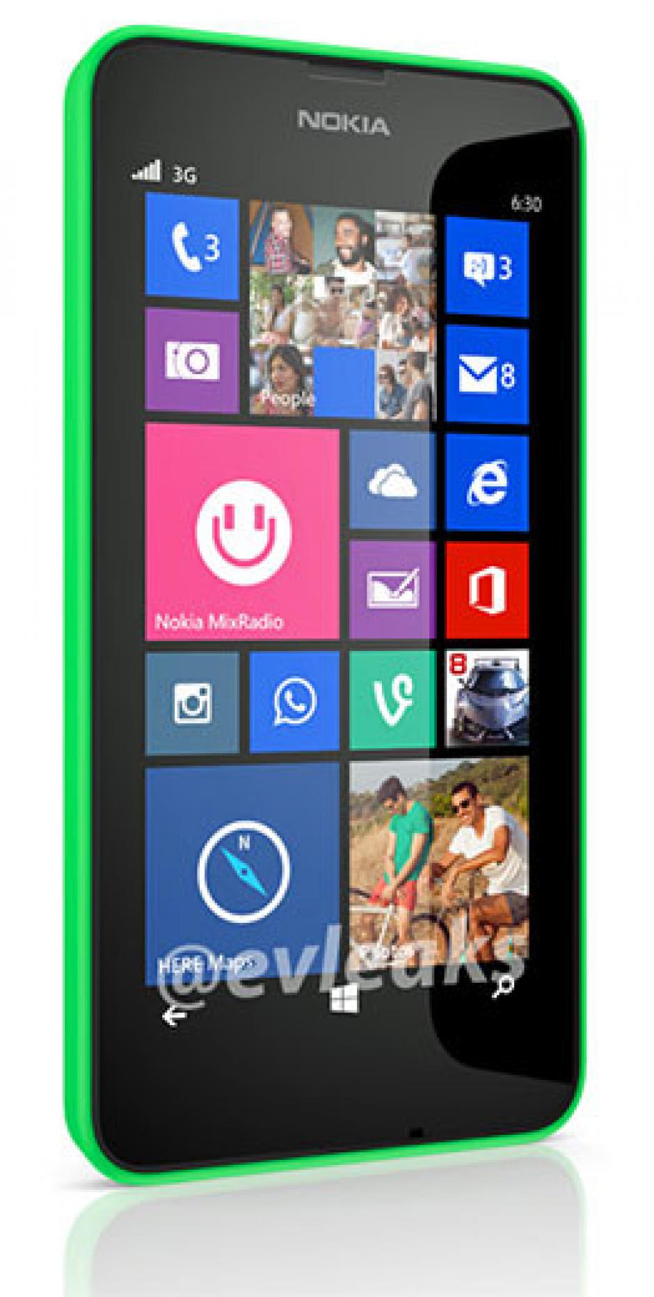 El Nokia Lumia 630 es lo último de la firma finlandesa que le apuesta a los Windows Phone. &nbsp;(Foto: @evleaks)