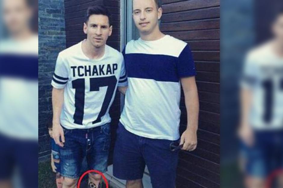 Messi podría tener un nuevo tatuaje, esta vez en la pierna izquierda. (Foto: diez.hn)