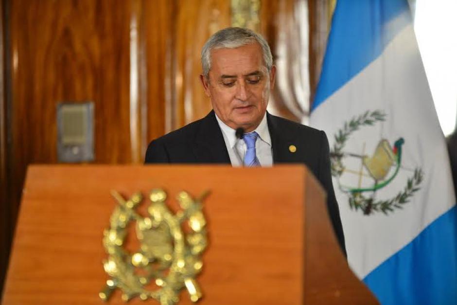 El presidente Otto Pérez Molina se empeñó en defender a Baldetti y reconoció como una falta de comunicación entre ambos la discrepancia sobre el día de retorno de la Vicepresidenta. (Foto: Wilder López/Soy502)&nbsp;