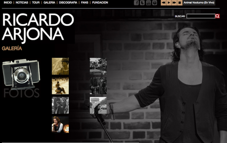 Ricardo Arjona renueva su página web, para acercarse mejor a sus fanáticas. (Foto: Ricardo Arjona sitio web)&nbsp;