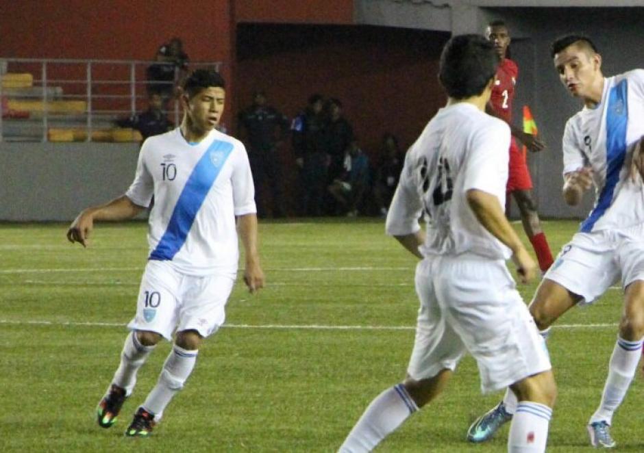 El número 10 de Guatemala, Pedro Altán, marcó el gol de Guatemala frente a El Salvador. (Foto: Enviado ACD)