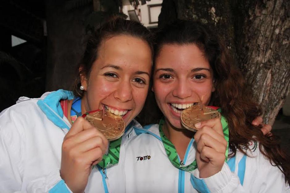 Ximena Diéguez y Sophia Hernández le dieron a Guatemala su segunda medalla de oro en los Juegos Centroamericanos. (Foto: Veracruz2014)