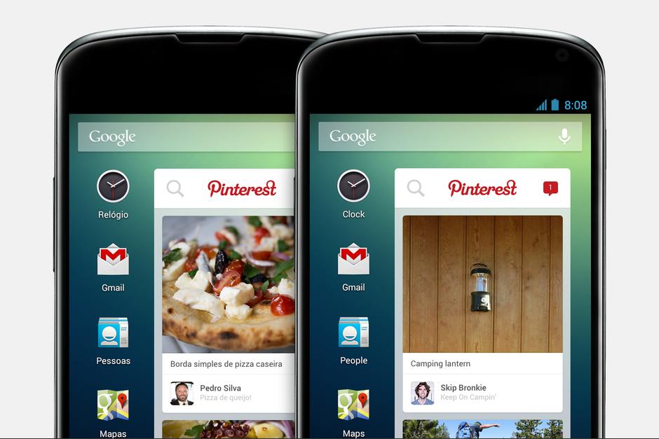 Widget de Pinterest será instalado en Android de Latinoamérica y Europa. Por el momento únicamente estará disponible en el Reino Unido. (Pinterest)