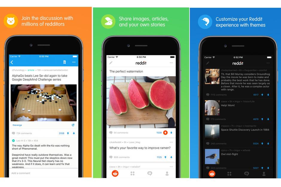 Descarga gratis la aplicación oficial de Reddit para dispositivos iOS y Android. (Foto: Sitio Web Reddit)