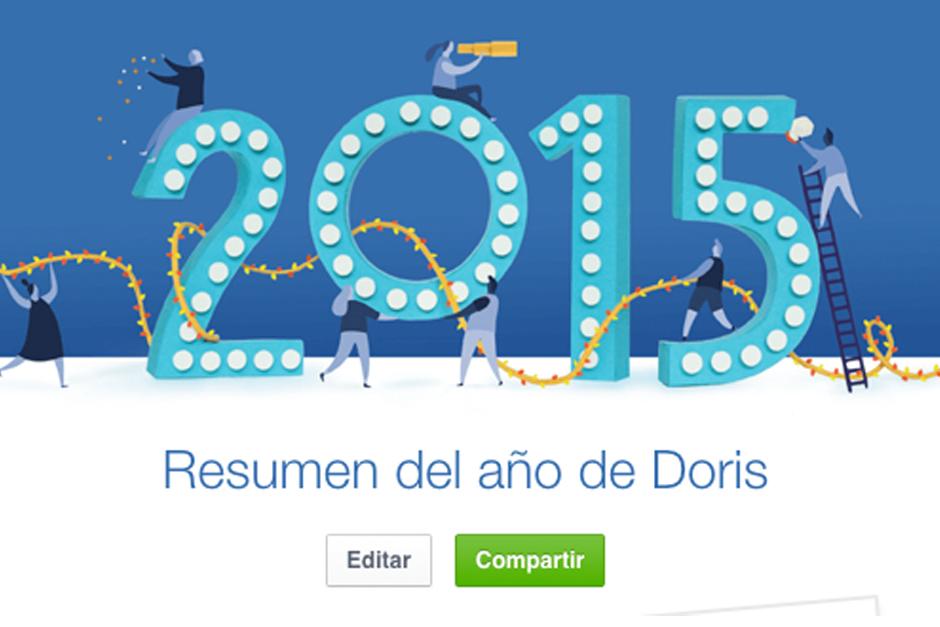 Facebook permite que compartas tus mejores momentos del año 2015. (Imagen: Facebook)