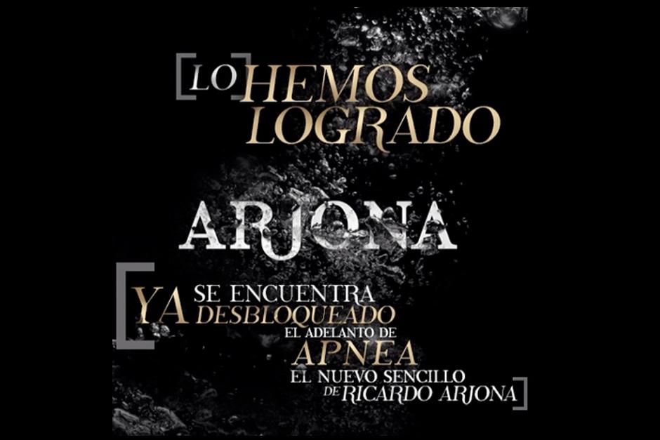 Fans de Ricardo Arjona logran desbloquear el adelanto de APNEA, el nuevo sencillo. (Foto: Instagram)