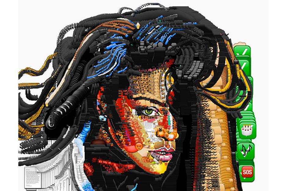 El artista también elaboró un retrato a la sensual cantante Rihanna. (Foto: Yung Jake)
