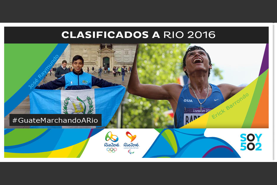 Los marchistas guatemaltecos, Erick Barrondo y José Raymundo consiguieron el boleto a los Juegos Olímpicos de Río 2016. (Ilustración: Javier Marroquín)
