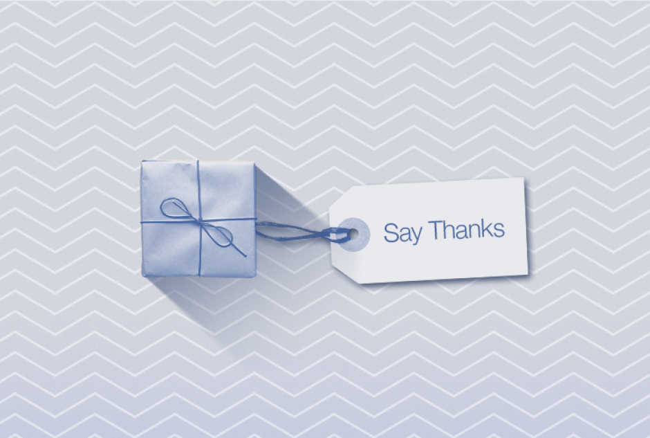 La nueva aplicacion de Facebook "Say Thanks".