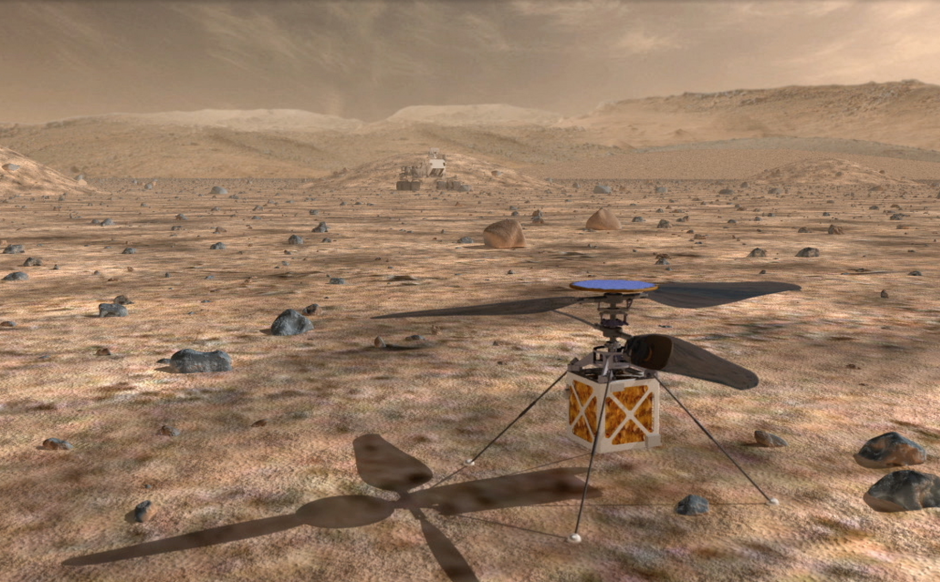 La NASA pretende explorar Marte con un helicóptero especial. (Foto: NASA)