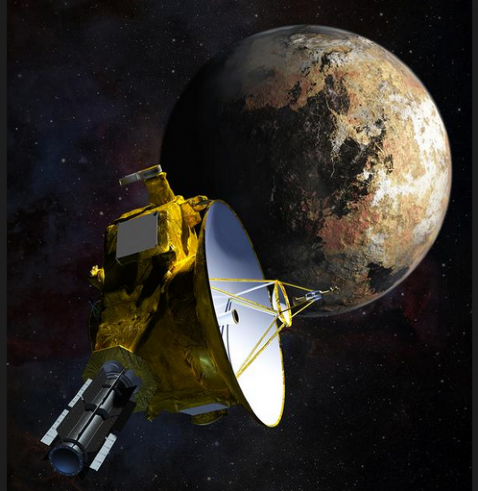 La nave "New Horizons" lleva nueve años de viaje y en junio llegará a su destino, a unos 50 mil kilómetros de Plutón. (Foto:&nbsp;@NASANewHorizons)
