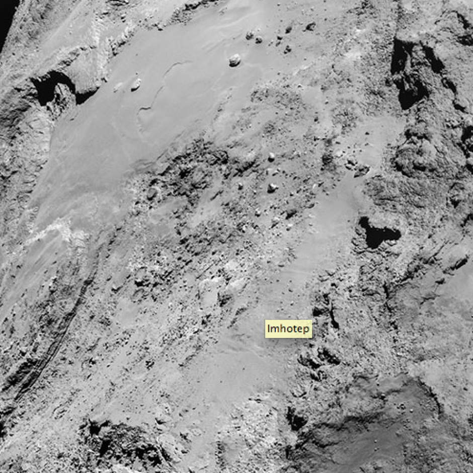 Foto del momento en que la sonda Rosseta estuvo más cerca del cometa 67P. (Foto:&nbsp;@ESA_Rosetta)