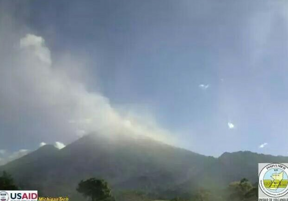 El volcán de Fuego reactivó la actividad. (Foto: Conred)