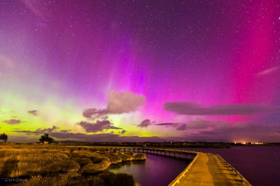 Una impresionante aurora boreal captada en Nueva Zelanda. (Foto: Grant Grieve, Invercargill)&nbsp;