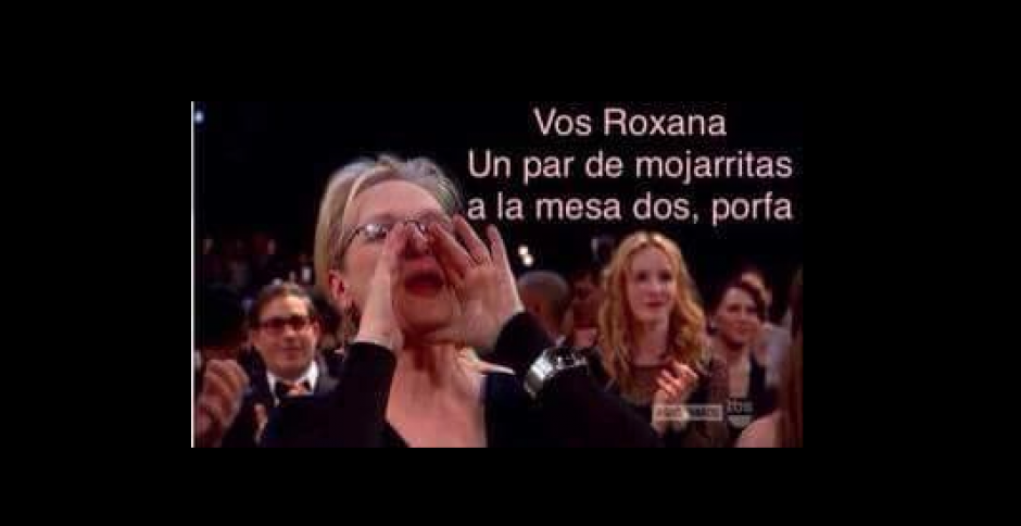 El peculiar grito en los premios Oscar este año de Meryl Streep fue usado para hacer distintos "memes" sobre las mojarras. (Foto: Internet)&nbsp;