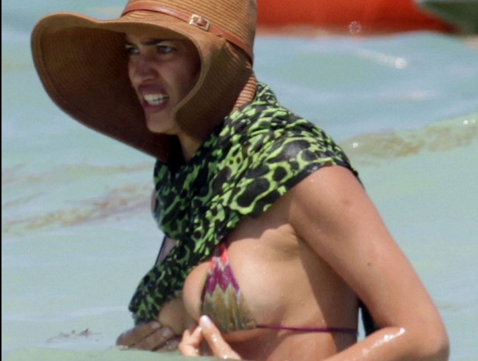 El bikini de Irina Shayk casi le juega una mala pasada durante su estadía en Playa del Carmen. (Foto: dailymail.co.uk)