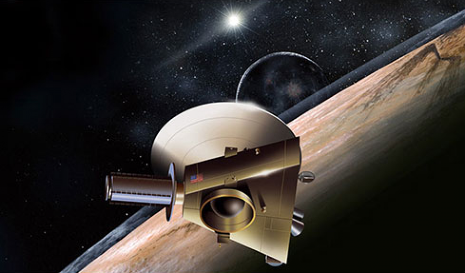 Imagen artística de la sonda espacial New Horizons que continua su viaje hasta Plutón. (Foto: Nasa)