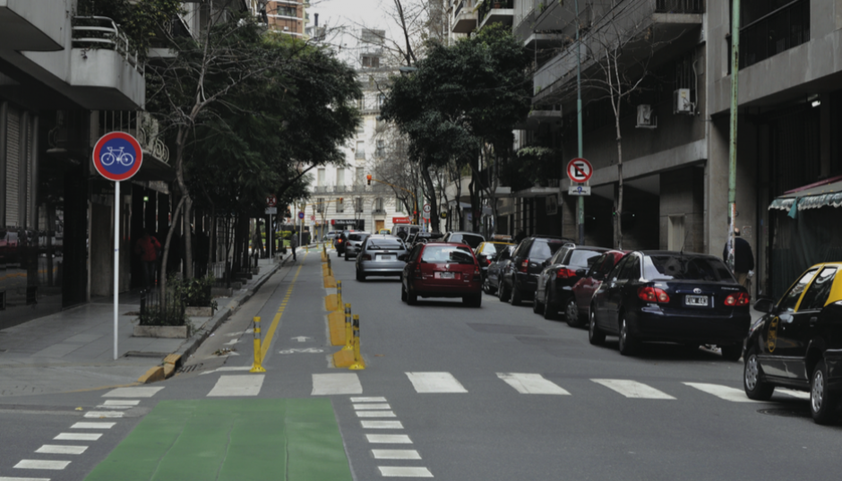Una de las ciclovías en Buenos Aires, Argentina. (Foto: BID)