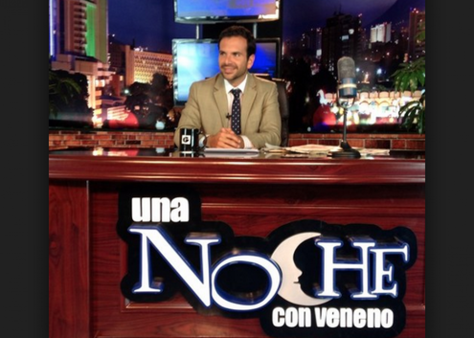 El abogado y notario, presentador de "Una Noche con Veneno" en Guatevisión, deja el programa para incluirse en la política. (Foto: Internet)&nbsp;