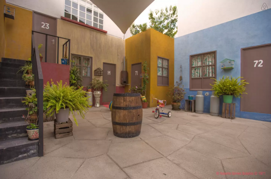 Recrean la vecindad de "El Chavo del 8". (Foto:&nbsp;Airbnb)