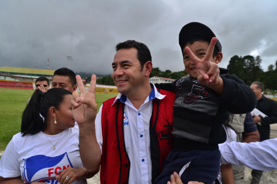 Jimmy Morales logró ganar las elecciones presidenciales después que un año antes no tenía posibilidades de lograrlo. (Foto: Wilder López/Soy502)&nbsp;