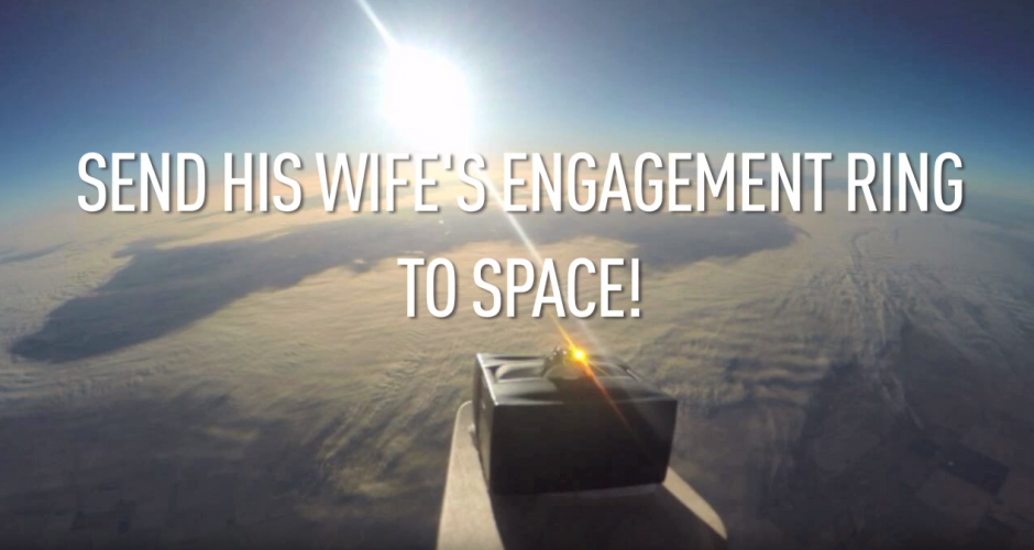 Un joven le propone matrimonio a su novia desde el espacio. (Imagen: YouTube)