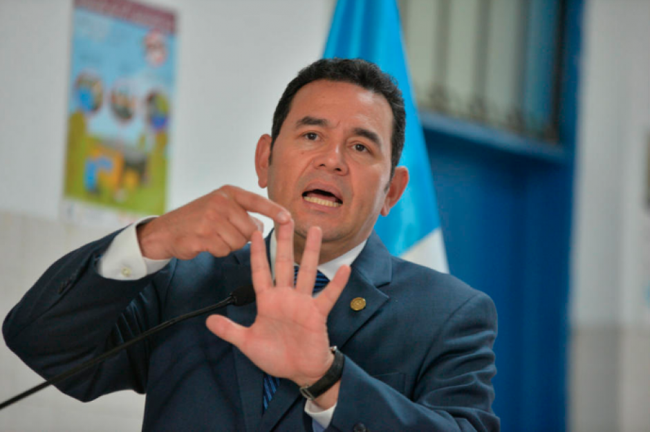 El presidente Jimmy Morales destituyó a dos viceministros. (Foto: Archivo/Soy502)&nbsp;