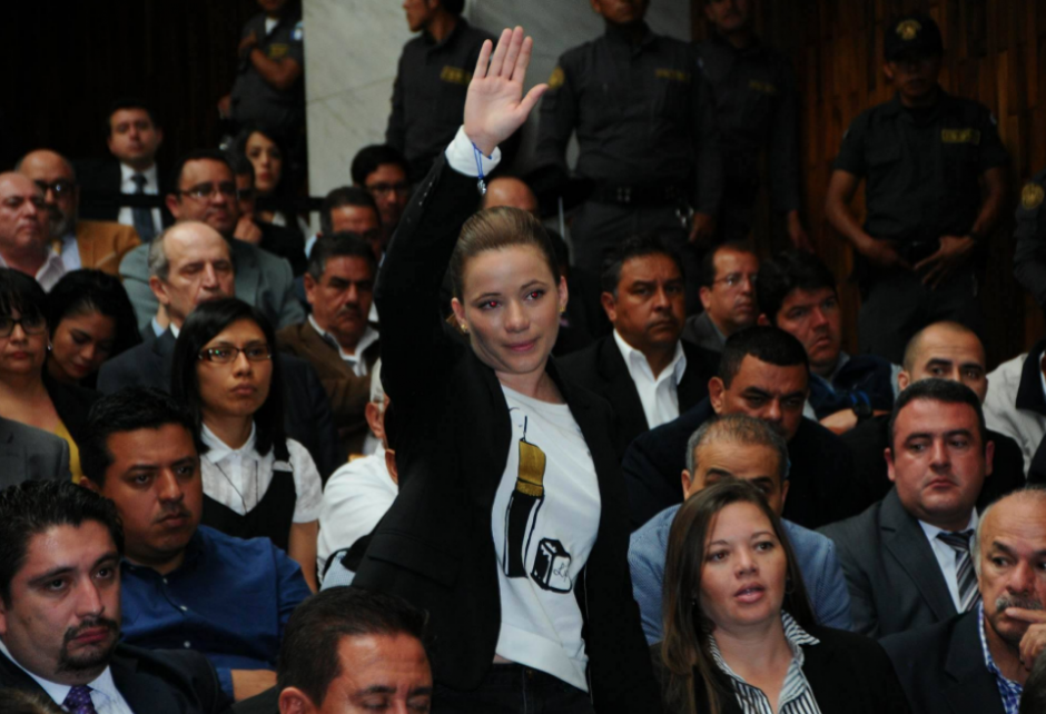 El Ministerio Público imputó los delitos a Daniela Beltranena. (Foto: Alejandro Balan/Soy502) 