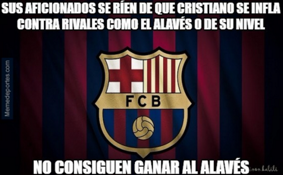 El Barcelona fue víctima de los memes tras perder en casa. (MemeDeportes)