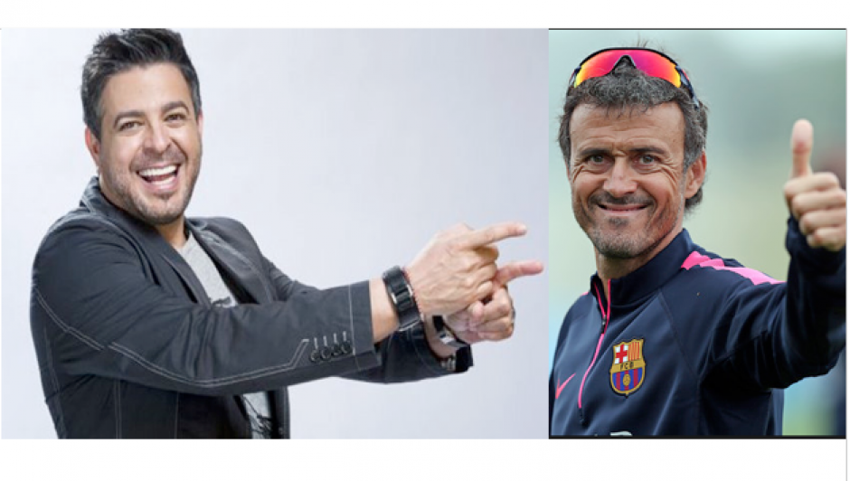 El salsero Luis Enrique sufre por culpa de Luis Enrique el técnico del FC Barcelona. (Foto: Twitter)