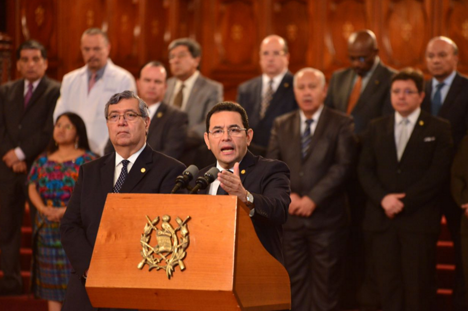 El presidente Jimmy Morales anunció que pedirá ayuda internacional para realizar la investigación de lo ocurrido en el Hogar Seguro Virgen de la Asunción. (Foto: Jesús Alfonso)