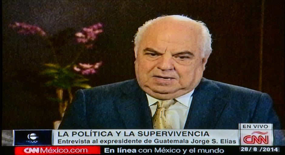 El ex presidente Jorge Serrano Elías, fue entrevistado este jueves en la cadena de noticias CNN. (Foto: Wilder López/Soy502)&nbsp;