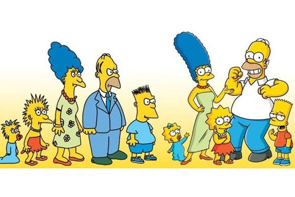 Los simpsons frente a Los Simpson de 1987 en el programa especial.&nbsp;