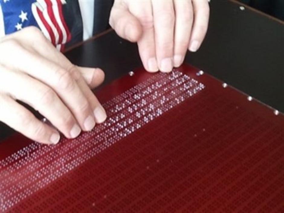 Aún falta afinar algunos detalles de la tablet que costaría menos de US$2,500. &nbsp;(Foto: National Braille Press)