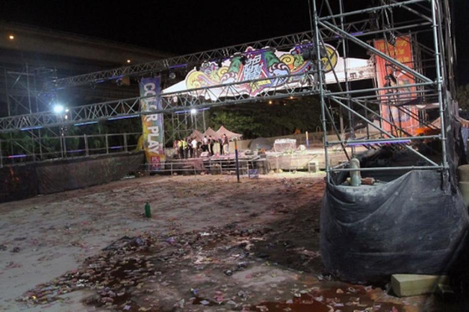 El fuego se originó en un polvo con el que se roció a la multitud durante un espectáculo. &nbsp;(Foto:&nbsp;www.panorama.com.ve)