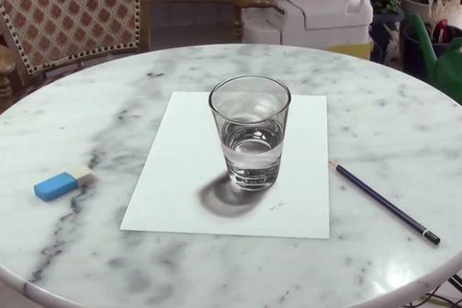 La foto del vaso que no es un vaso se vuelve viral en internet. (Foto: clarin.com)