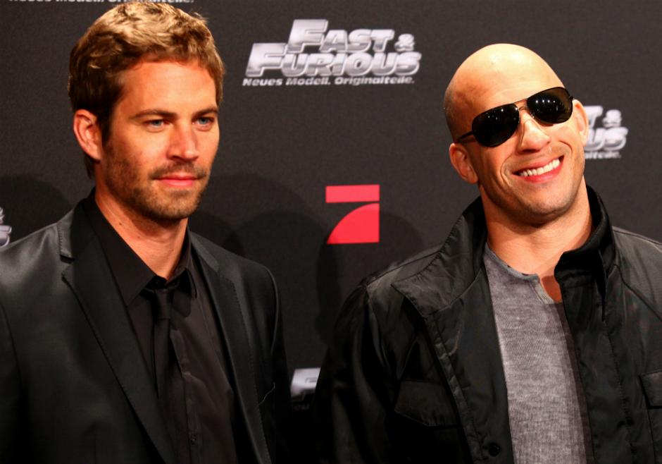 Vin Diesel, uno de los principales actores de la saga de "Furious 7", recordó a su amigo Paul Walker durante la presentación de la premier. (Foto: Internet)&nbsp;