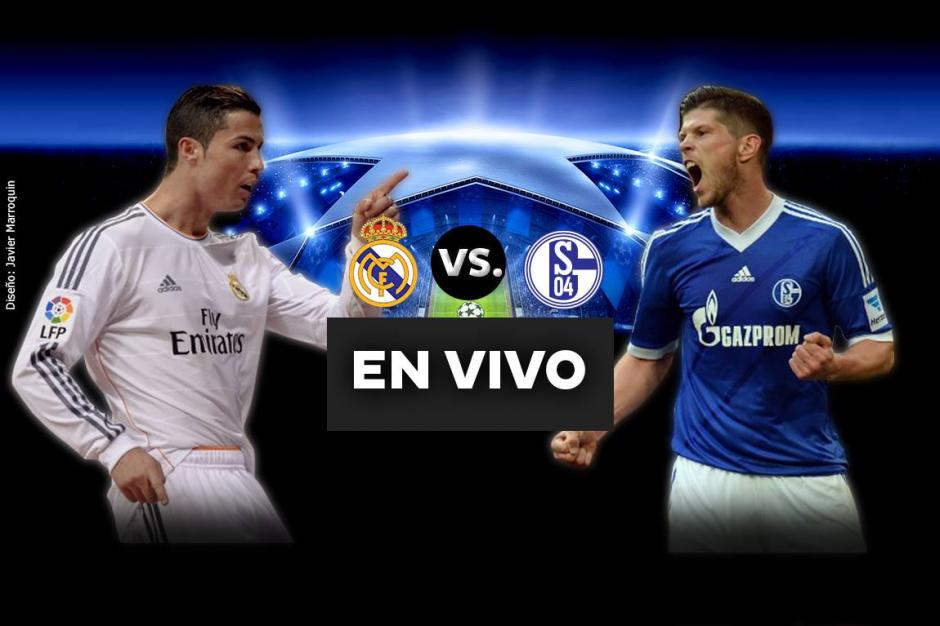 Real Madrid y Schalke 04 definen la serie de los octavos de final de la UEFA Champions League. (Arte: Javier Marroquín/ Soy502)