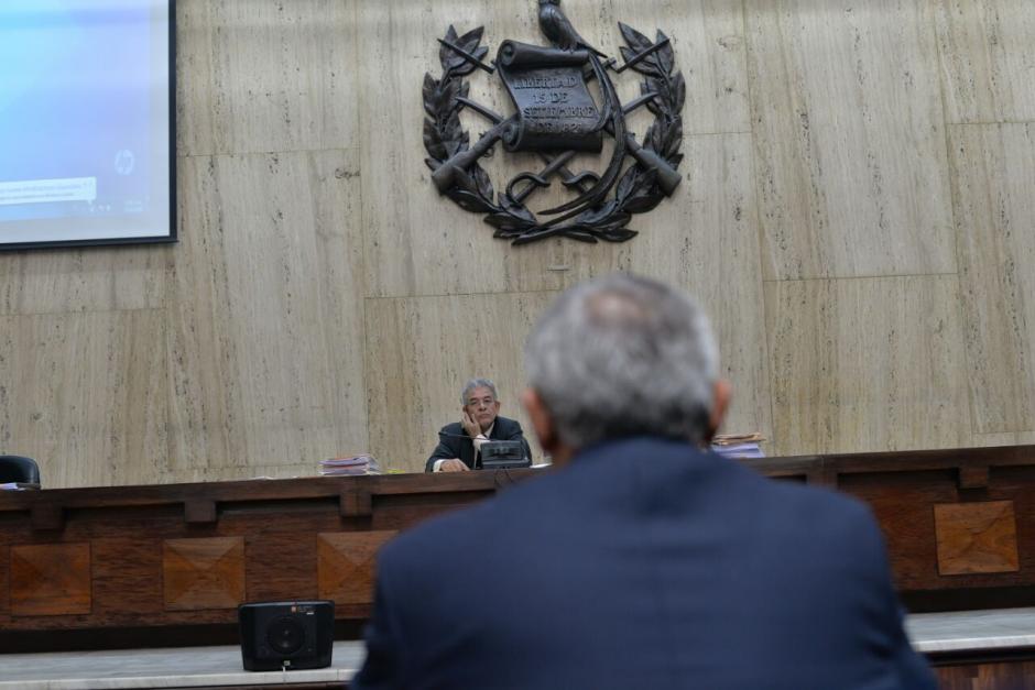 Otto Pérez Molina declaró en el tercer caso que se le imputa. (Foto: Wilder López/Soy502)