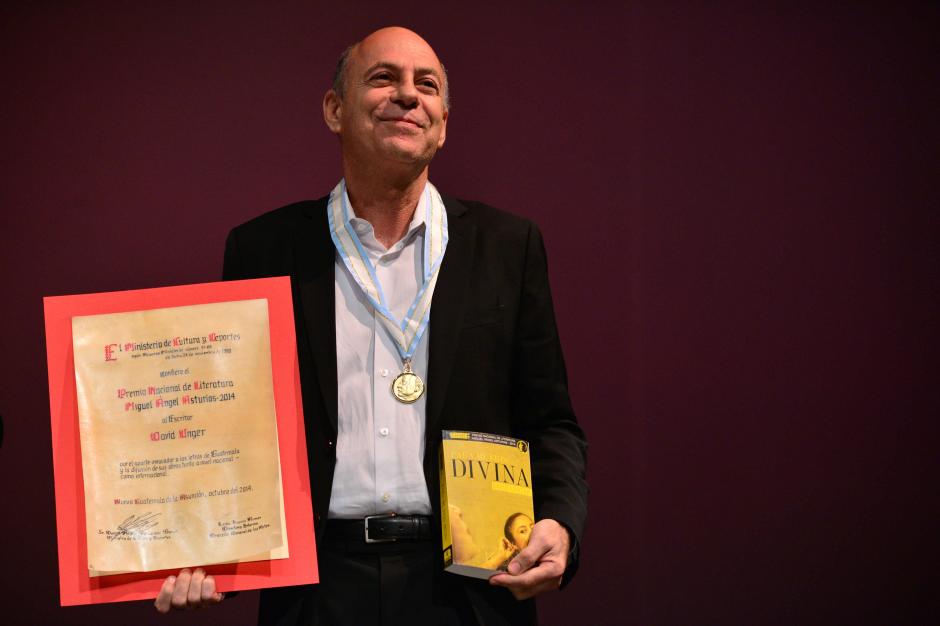 David Unger fue galardonado con el Premio Nacional de Literatura "Miguel Ángel Asturias" 2014. (Foto: Wilder López/Soy502)